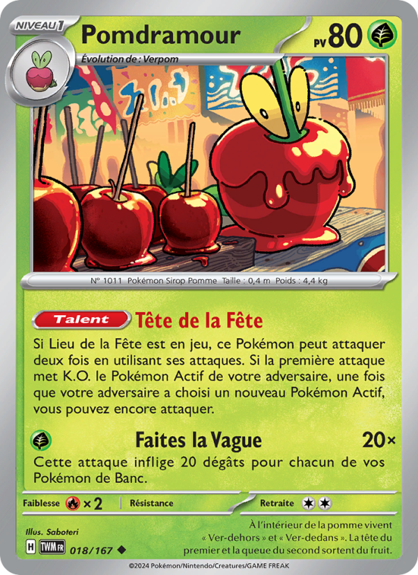 Pomdramour 018 — Mascarade Crépusculaire (French Pokémon TCG card)