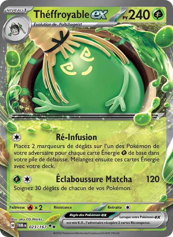 Théffroyable-ex 023 — Mascarade Crépusculaire (French Pokémon TCG card)