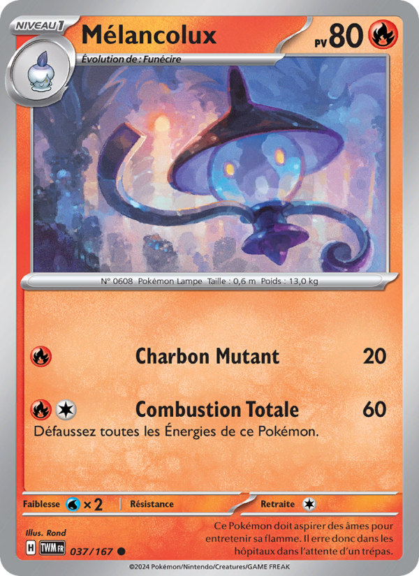 Mélancolux 037 — Mascarade Crépusculaire (French Pokémon TCG card)