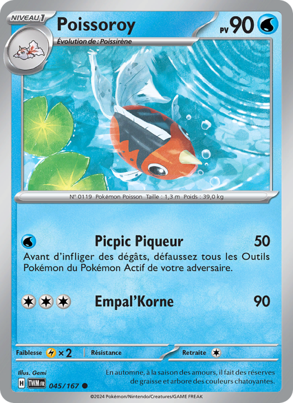 Poissoroy 045 — Mascarade Crépusculaire (French Pokémon TCG card)