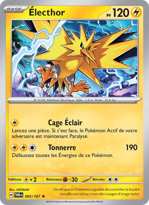 Électhor 065 — Mascarade Crépusculaire (French Pokémon TCG card)