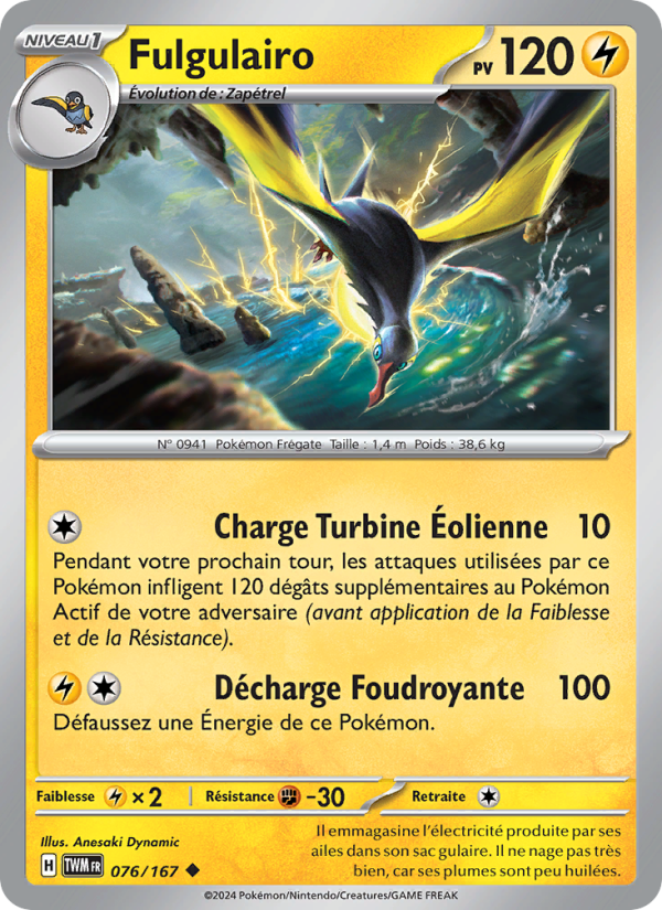 Fulgulairo 076 — Mascarade Crépusculaire (French Pokémon TCG card)