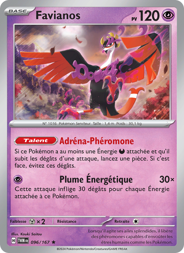 Favianos 096 — Mascarade Crépusculaire (French Pokémon TCG card)