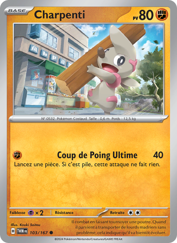 Charpenti 103 — Mascarade Crépusculaire (French Pokémon TCG card)