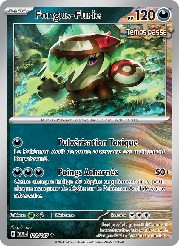 Fongus-Furie 118 — Mascarade Crépusculaire (French Pokémon TCG card)