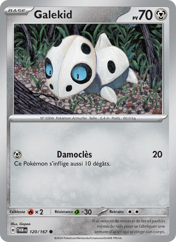 Galekid 120 — Mascarade Crépusculaire (French Pokémon TCG card)