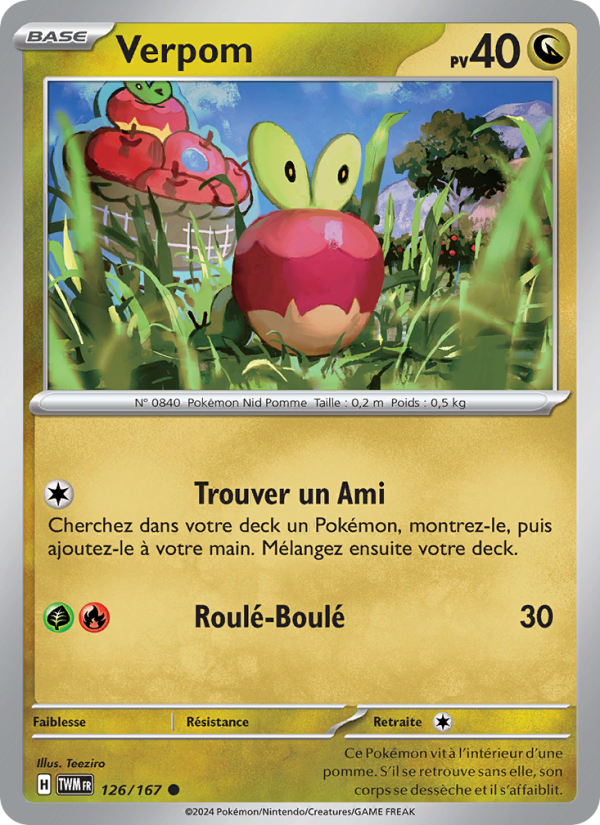 Verpom 126 — Mascarade Crépusculaire (French Pokémon TCG card)