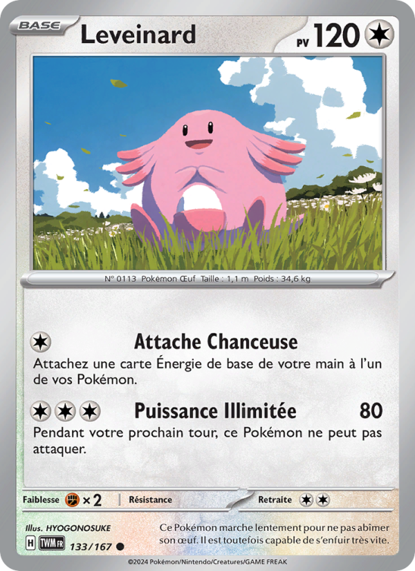Leveinard 133 — Mascarade Crépusculaire (French Pokémon TCG card)