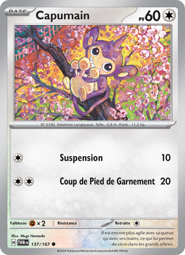 Capumain 137 — Mascarade Crépusculaire (French Pokémon TCG card)
