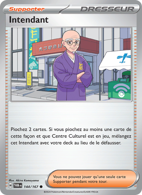 Intendant 144 — Mascarade Crépusculaire (French Pokémon TCG card)