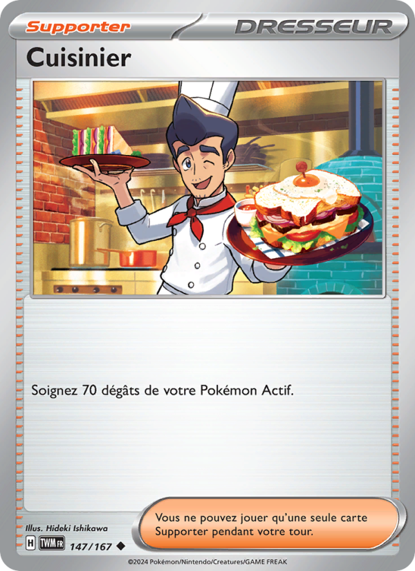 Cuisinier 147 — Mascarade Crépusculaire (French Pokémon TCG card)