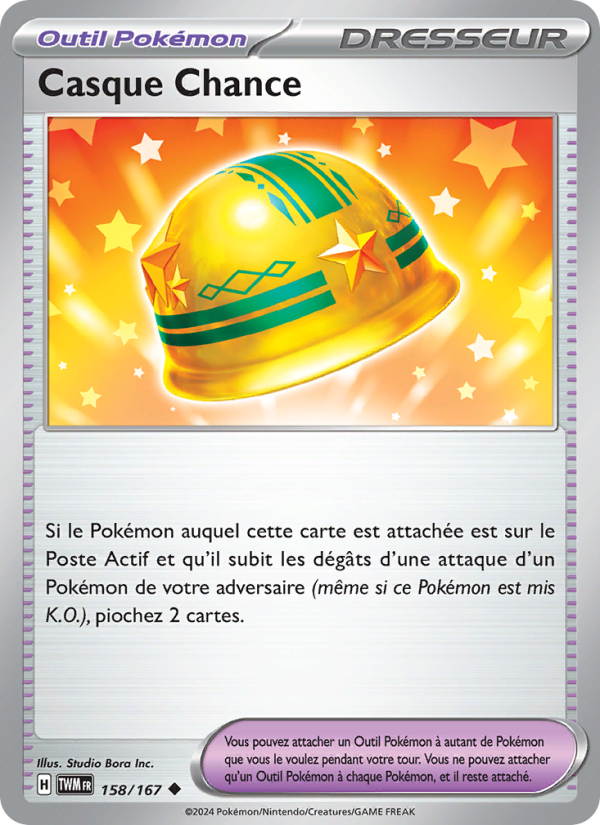 Casque Chance 158 — Mascarade Crépusculaire (French Pokémon TCG card)