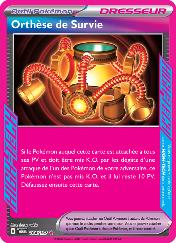Orthèse de Survie 164 — Mascarade Crépusculaire (French Pokémon TCG card)