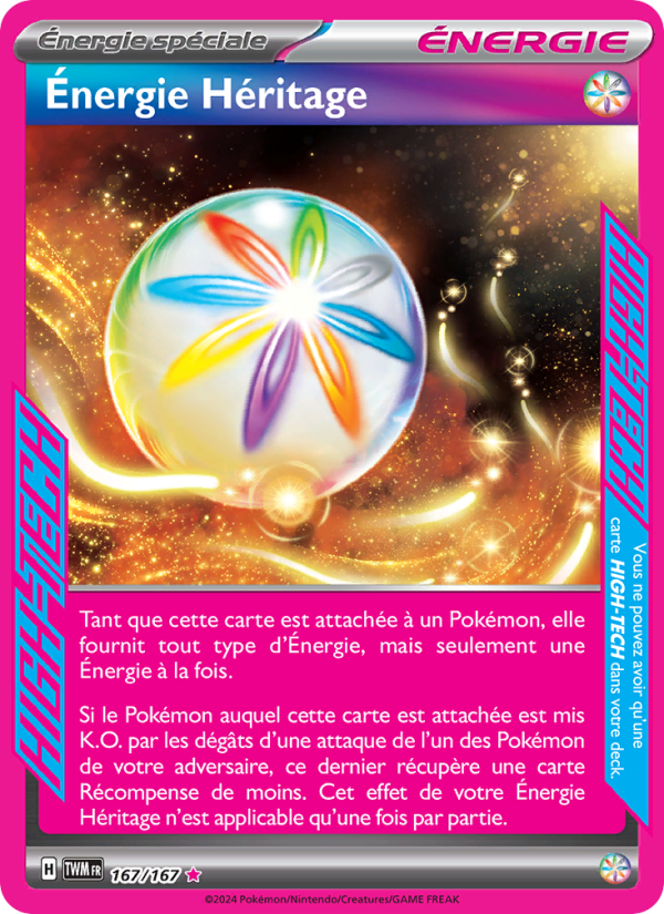 Énergie Héritage 167 — Mascarade Crépusculaire (French Pokémon TCG card)