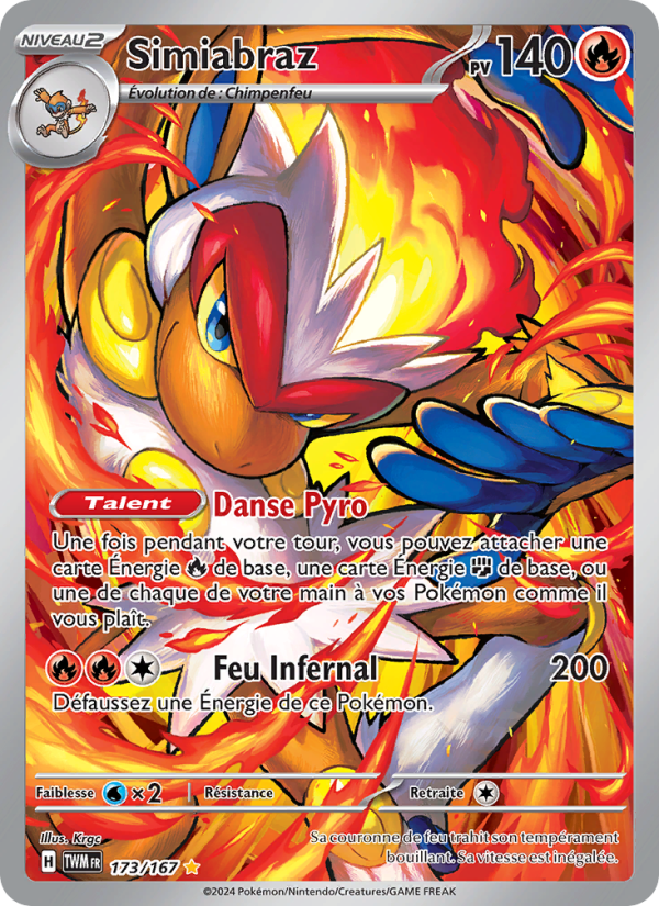 Simiabraz 173 — Mascarade Crépusculaire (French Pokémon TCG card)