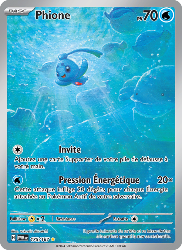 Phione 175 — Mascarade Crépusculaire (French Pokémon TCG card)
