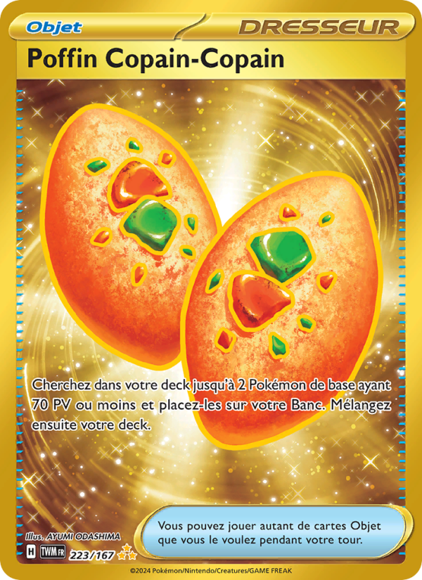 Poffin Copain-Copain 223 — Mascarade Crépusculaire (French Pokémon TCG card)