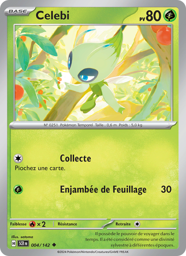 Celebi 004 — Couronne Stellaire (French Pokémon TCG card)