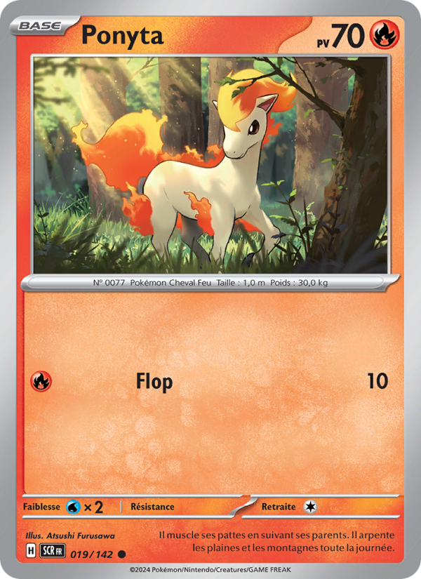 Ponyta 019 — Couronne Stellaire (French Pokémon TCG card)