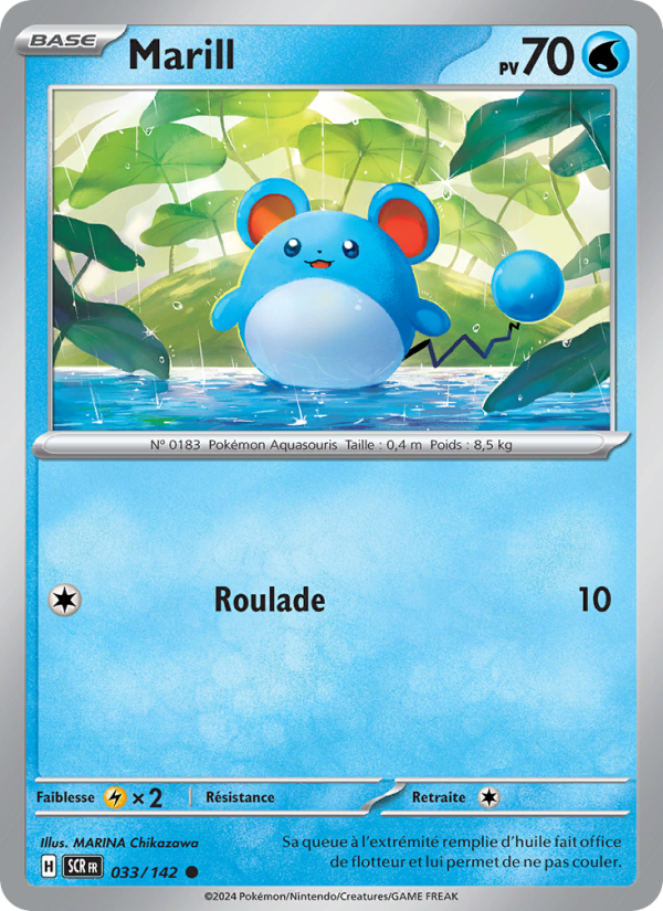 Marill 033 — Couronne Stellaire (French Pokémon TCG card)