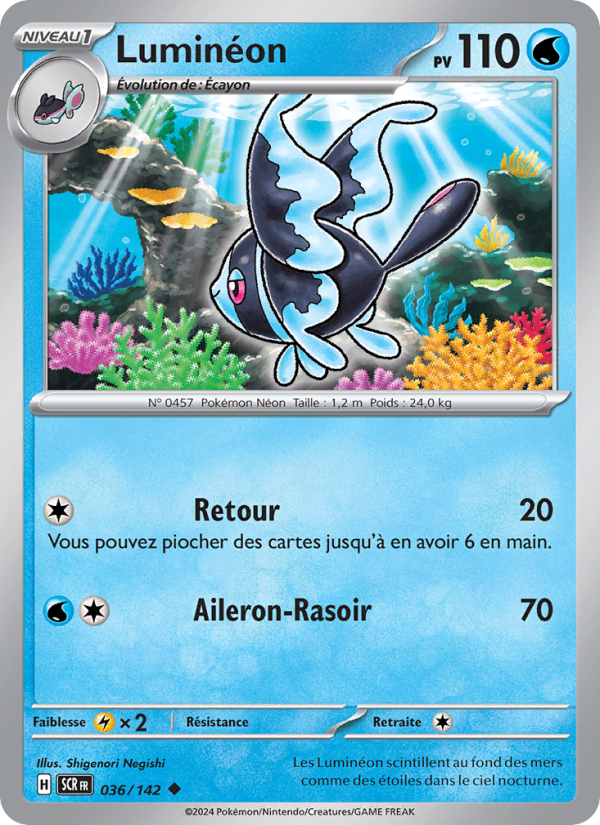 Luminéon 036 — Couronne Stellaire (French Pokémon TCG card)