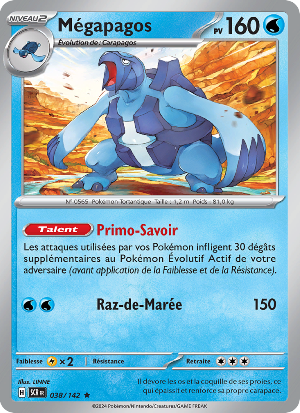 Mégapagos 038 — Couronne Stellaire (French Pokémon TCG card)