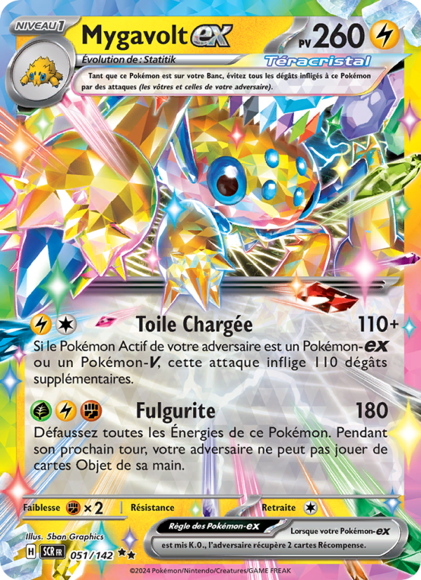 Mygavolt-ex 051 — Couronne Stellaire (French Pokémon TCG card)