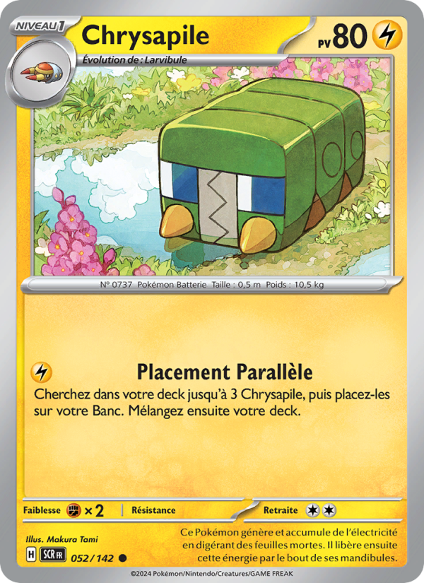 Chrysapile 052 — Couronne Stellaire (French Pokémon TCG card)