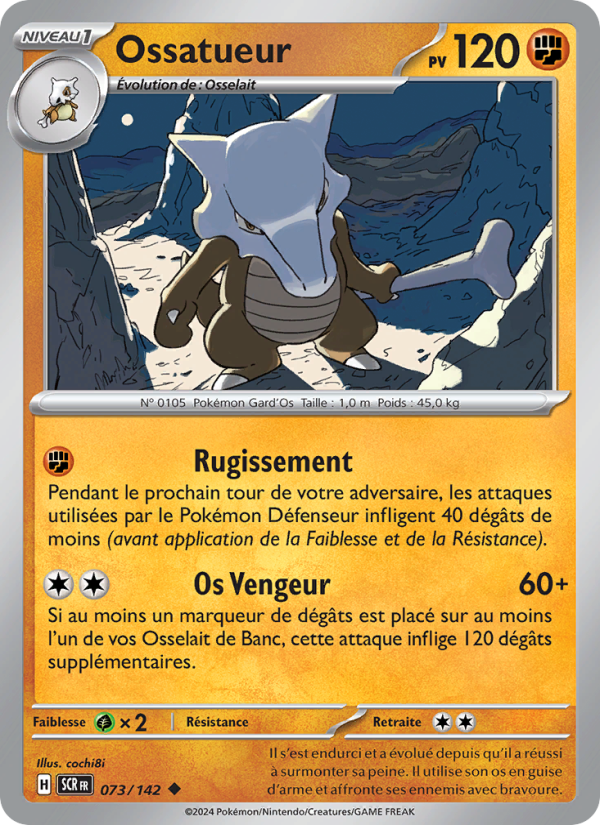 Ossatueur 073 — Couronne Stellaire (French Pokémon TCG card)