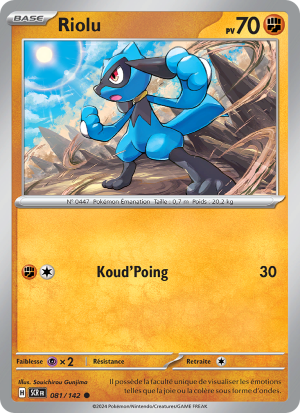 Riolu 081 — Couronne Stellaire (French Pokémon TCG card)