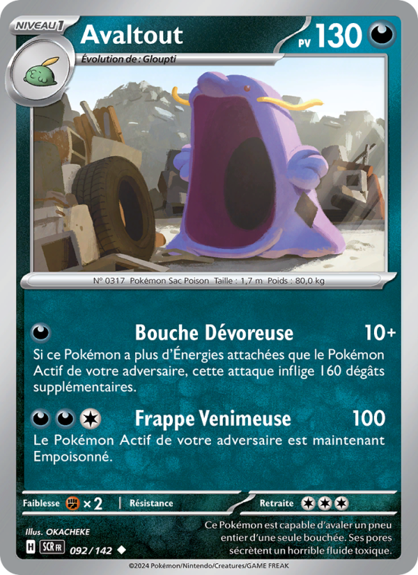 Avaltout 092 — Couronne Stellaire (French Pokémon TCG card)