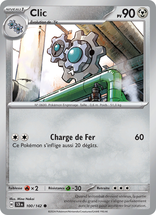 Clic 100 — Couronne Stellaire (French Pokémon TCG card)