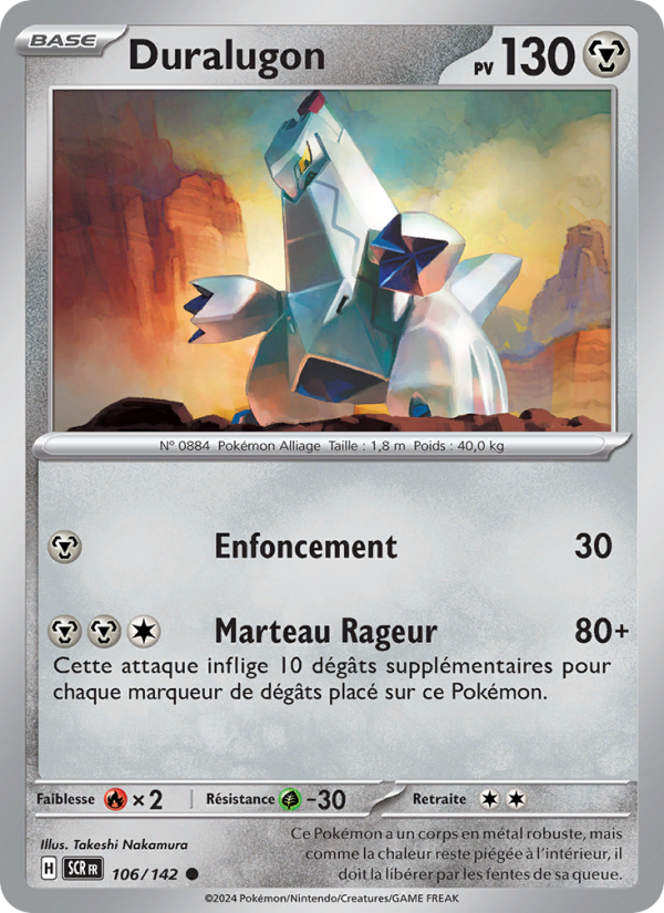 Duralugon 106 — Couronne Stellaire (French Pokémon TCG card)