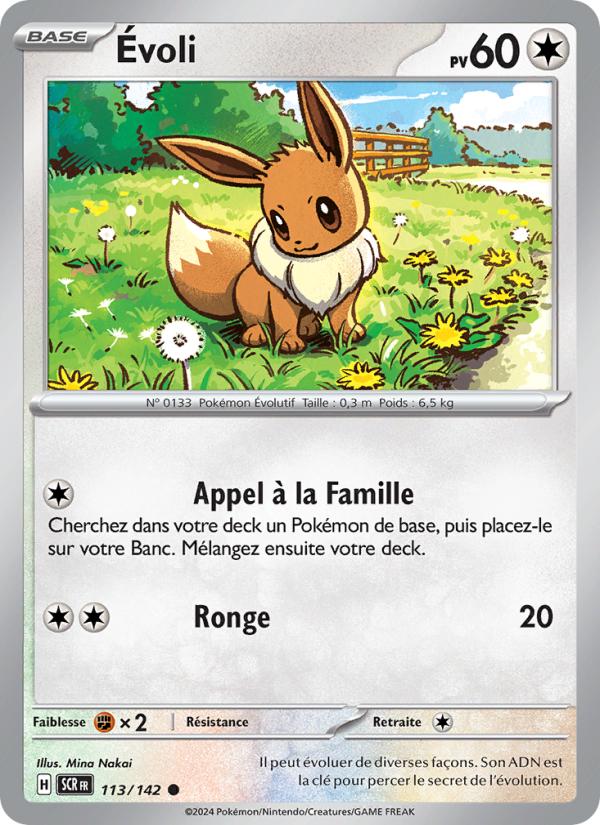 Évoli 113 — Couronne Stellaire (French Pokémon TCG card)