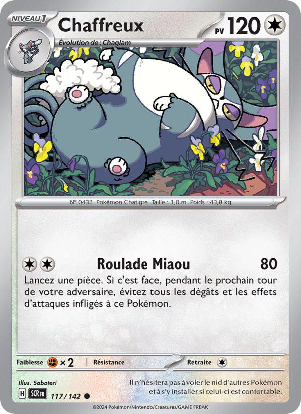 Chaffreux 117 — Couronne Stellaire (French Pokémon TCG card)