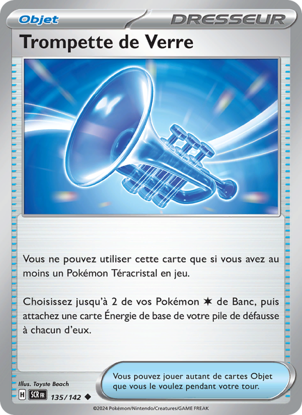 Trompette de Verre 135 — Couronne Stellaire (French Pokémon TCG card)