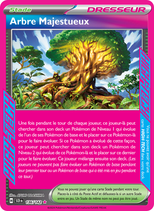 Arbre Majestueux 136 — Couronne Stellaire (French Pokémon TCG card)