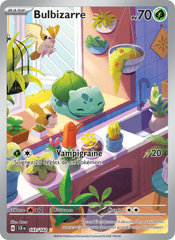 Bulbizarre 143 — Couronne Stellaire (French Pokémon TCG card)