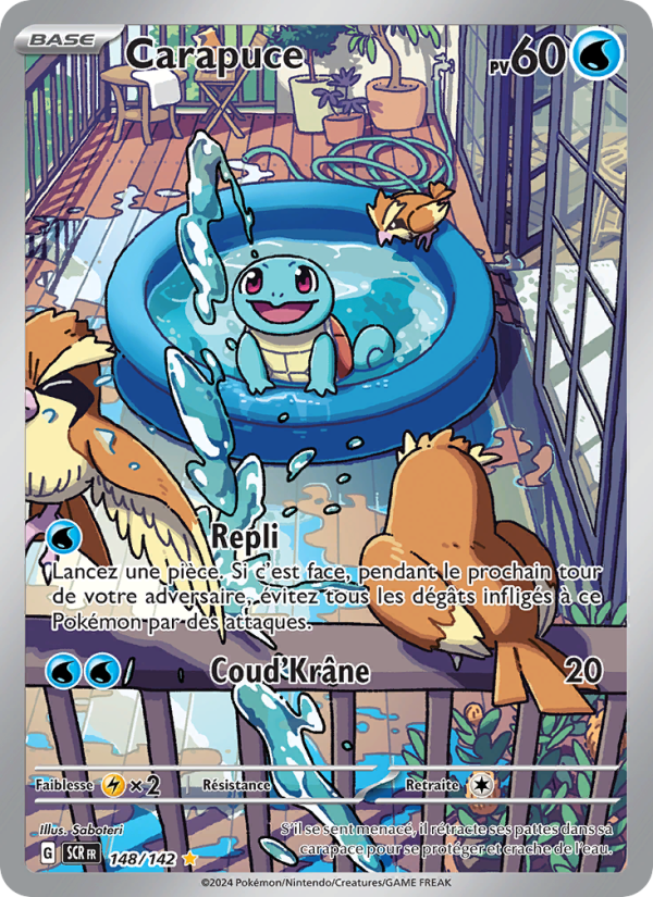 Carapuce 148 — Couronne Stellaire (French Pokémon TCG card)