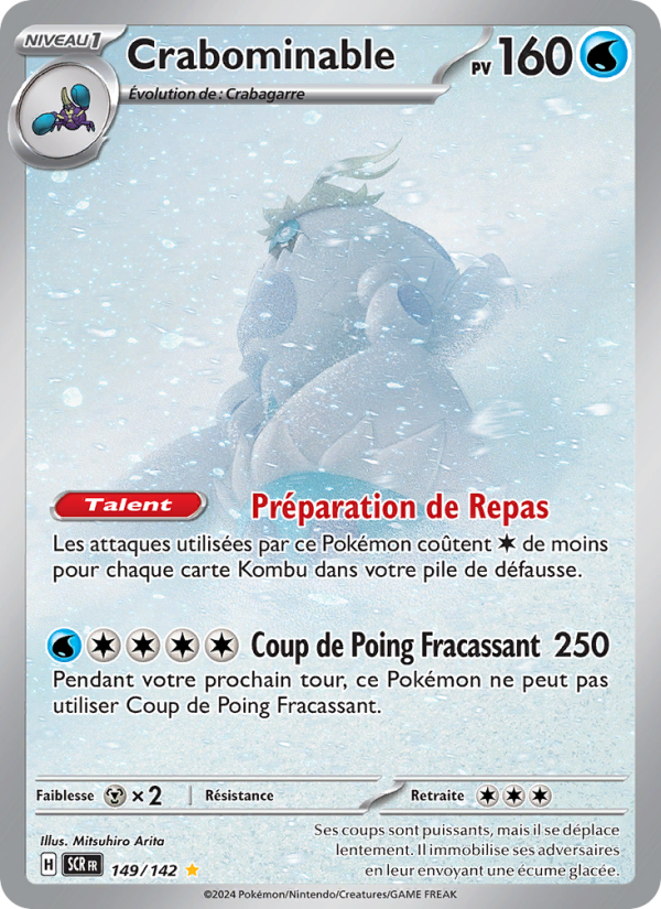 Crabominable 149 — Couronne Stellaire (French Pokémon TCG card)