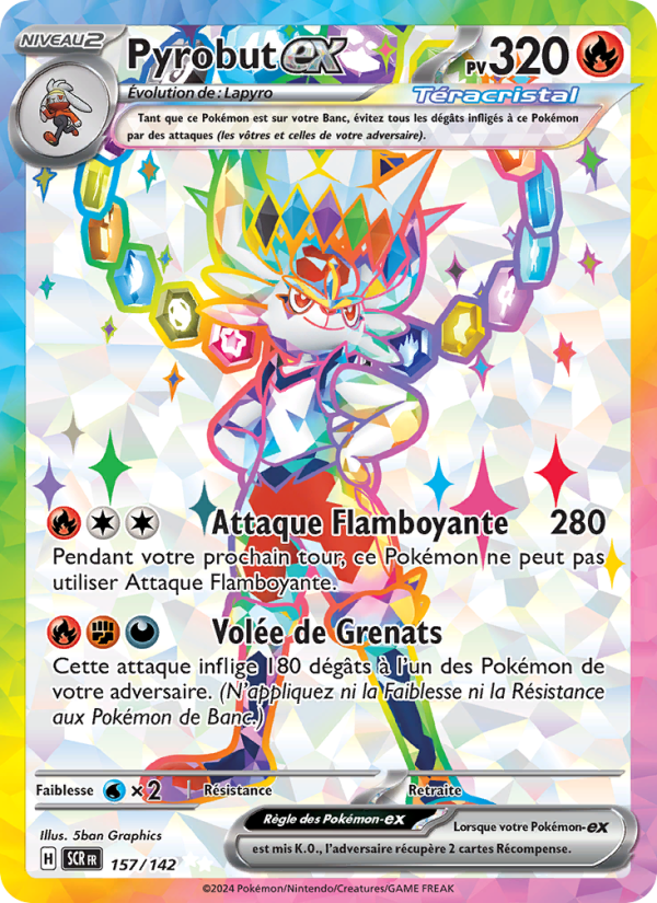 Pyrobut-ex 157 — Couronne Stellaire (French Pokémon TCG card)