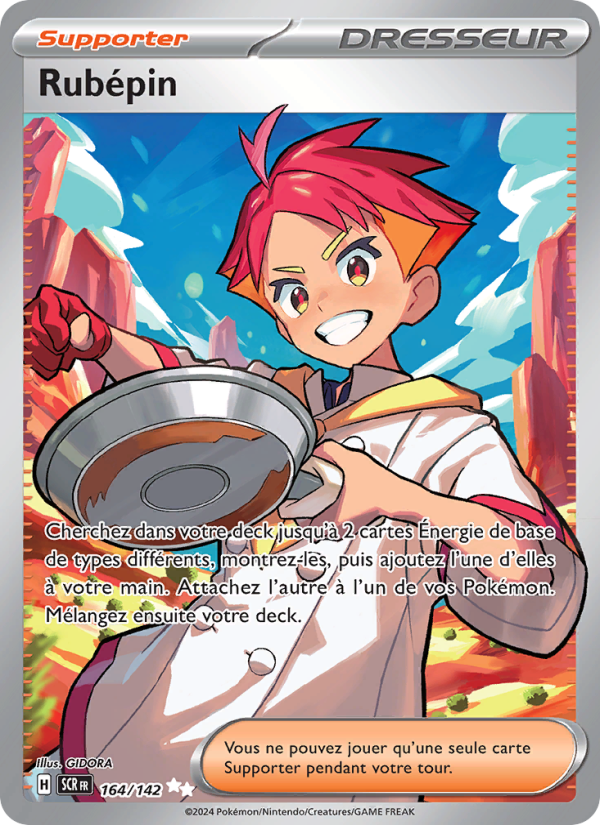 Rubépin 164 — Couronne Stellaire (French Pokémon TCG card)