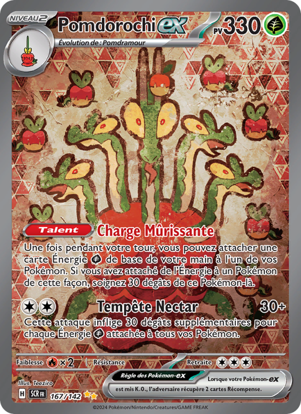 Pomdorochi-ex 167 — Couronne Stellaire (French Pokémon TCG card)