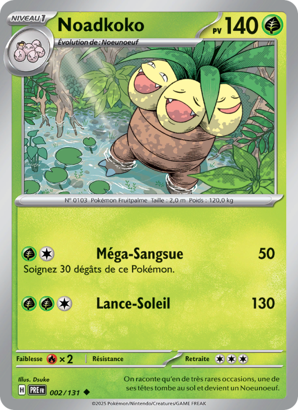 Noadkoko 002 — Évolutions Prismatiques (French Pokémon TCG card)