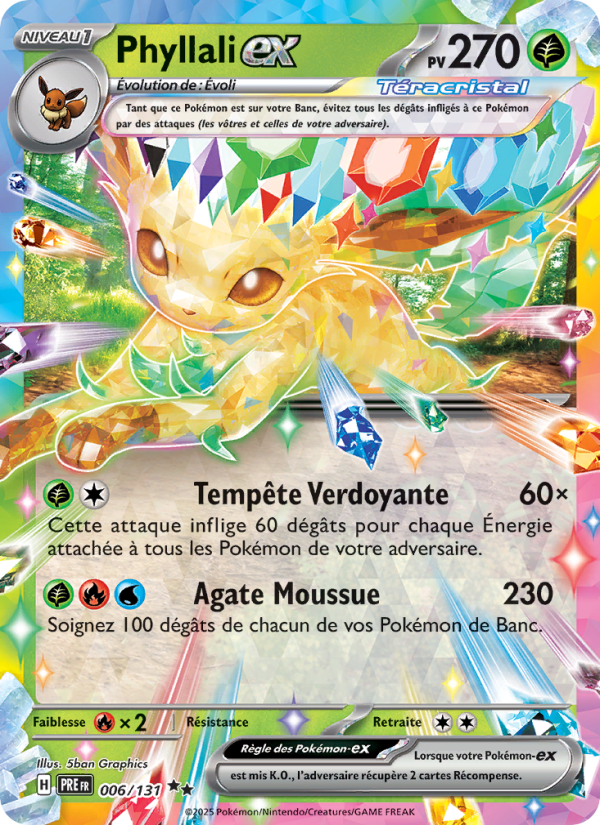 Phyllali-ex 006 — Évolutions Prismatiques (French Pokémon TCG card)