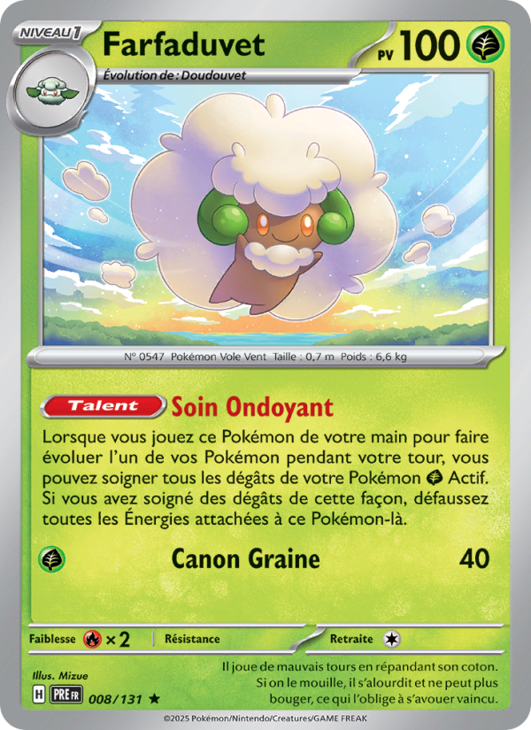 Farfaduvet 008 — Évolutions Prismatiques (French Pokémon TCG card)