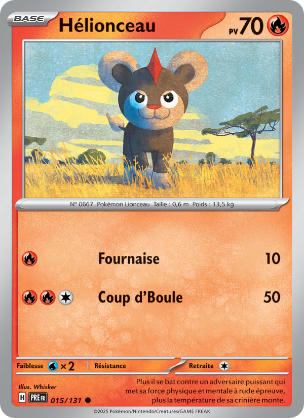 Hélionceau 015 — Évolutions Prismatiques (French Pokémon TCG card)