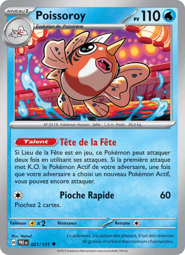 Poissoroy 021 — Évolutions Prismatiques (French Pokémon TCG card)