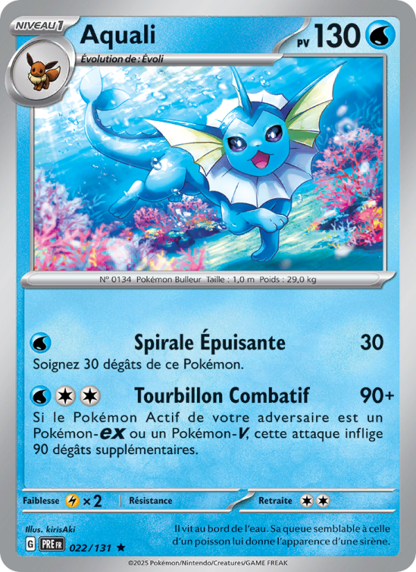 Aquali 022 — Évolutions Prismatiques (French Pokémon TCG card)