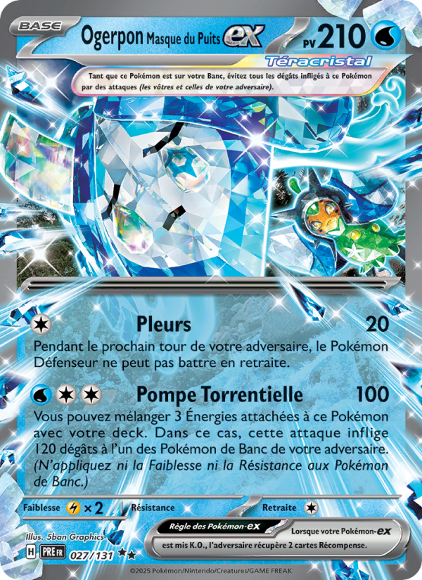 Ogerpon Masque du Puits-ex 027 — Évolutions Prismatiques (French Pokémon TCG card)